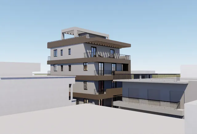 Corner concept render of MVR 19 with its balconies